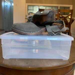 Lotta From Stockholm Block Heel Clog Sandals Size 38